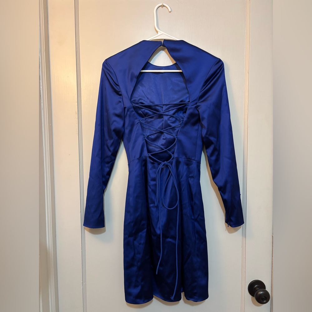 Sherri Hill Royal Blue Cocktail Dress - Picture 7 of 14